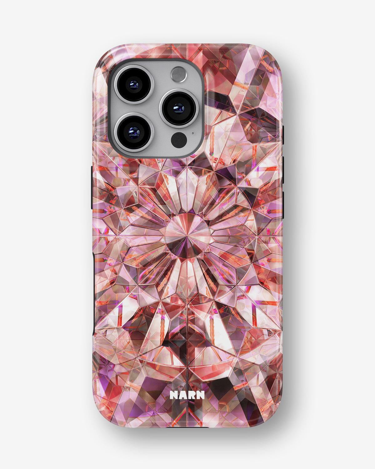 iPhone 16 Pro Max Tough Case – Pink Crystals - View 1