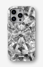 iPhone 16 Pro Max Tough Case – Grey Crystals - View 1