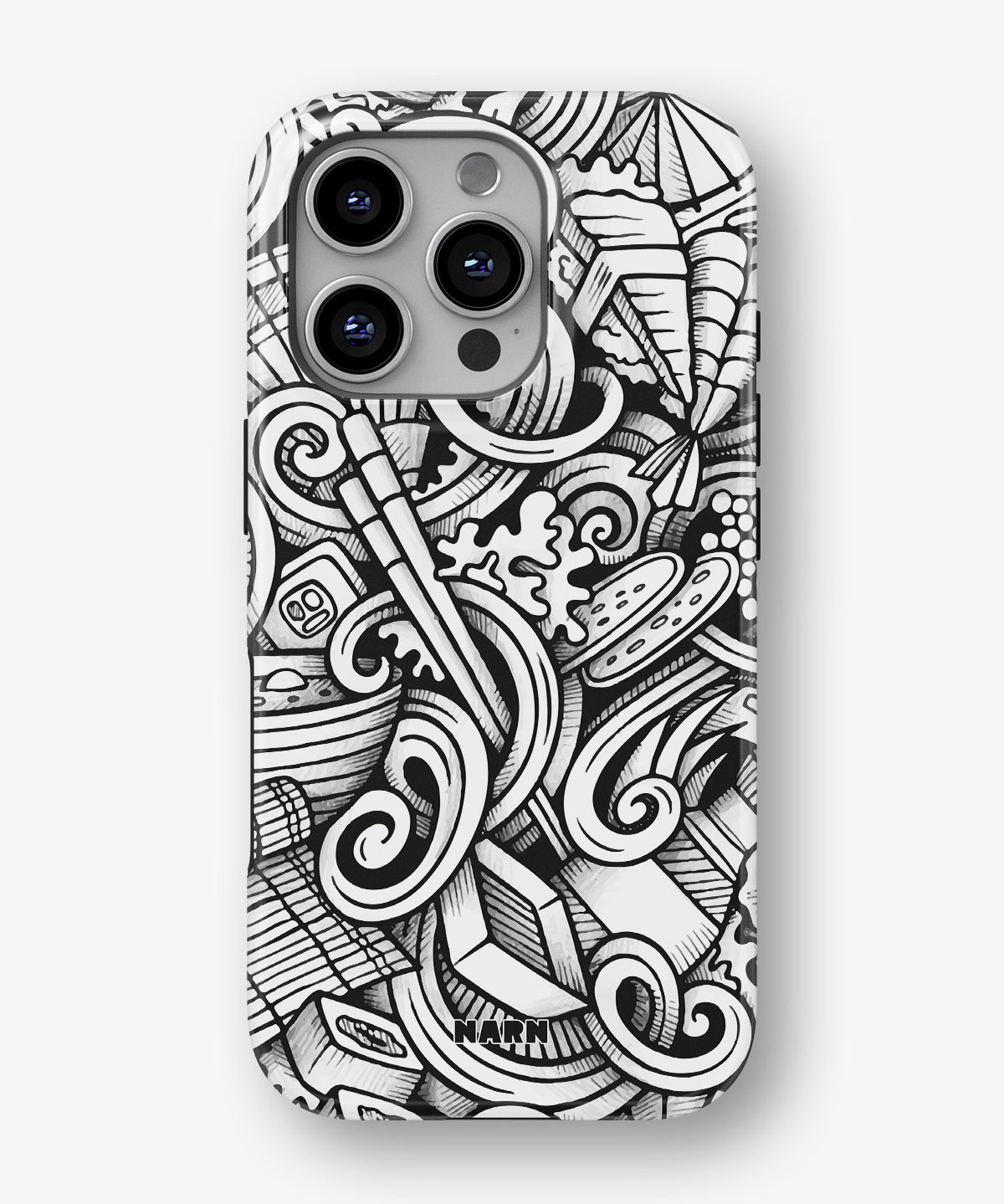 iPhone 16 Pro Max Tough Case – Japanese Pattern - View 1