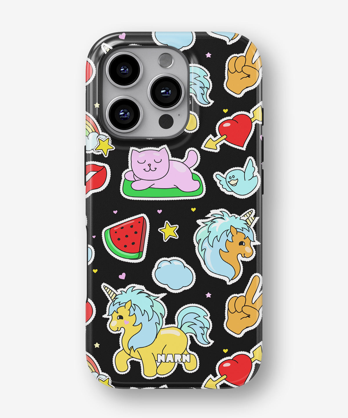 iPhone 16 Pro Max Tough Case – Cute Stickers - View 1