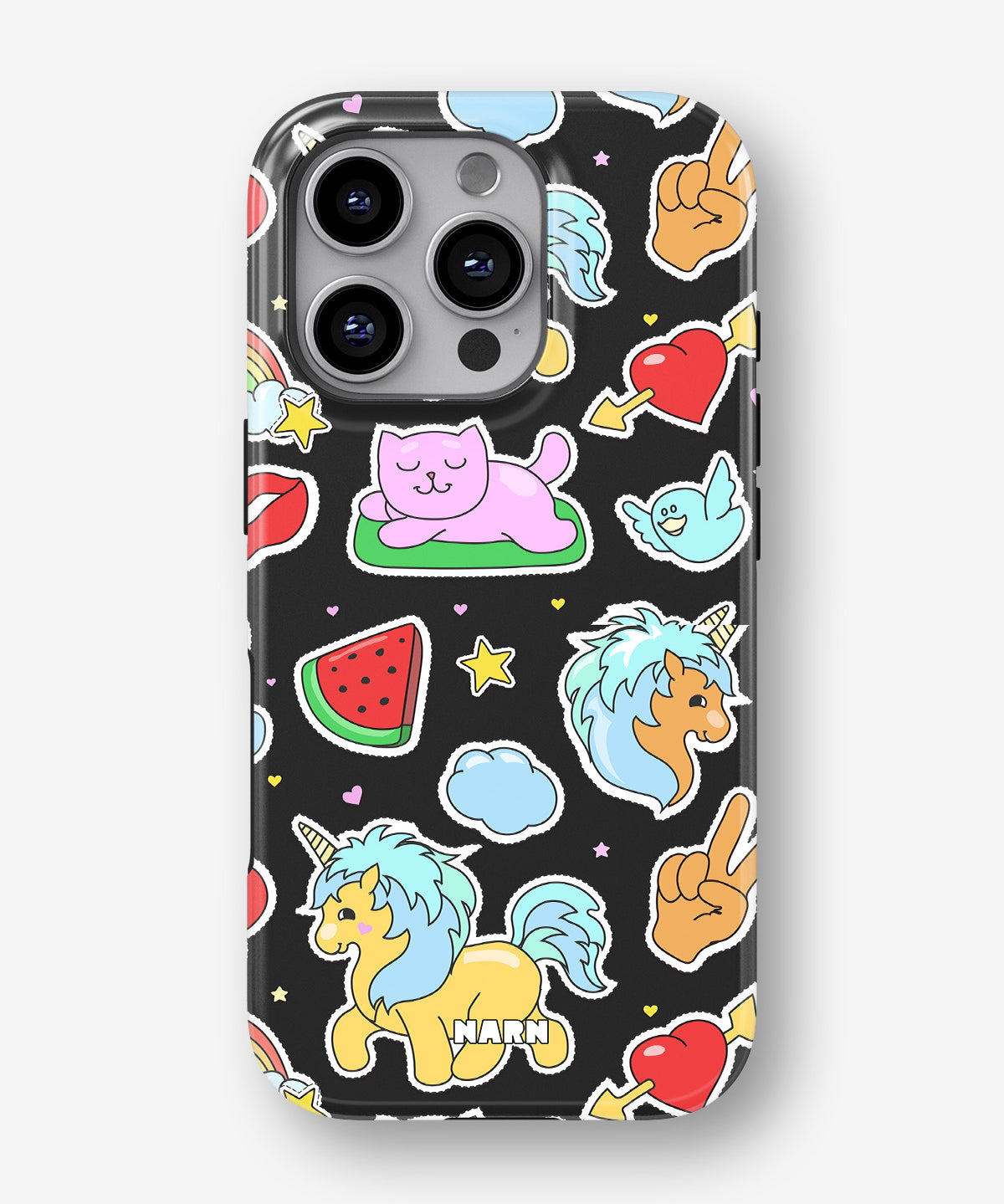 iPhone 16 Pro Max Tough Case – Cute Stickers - View 1
