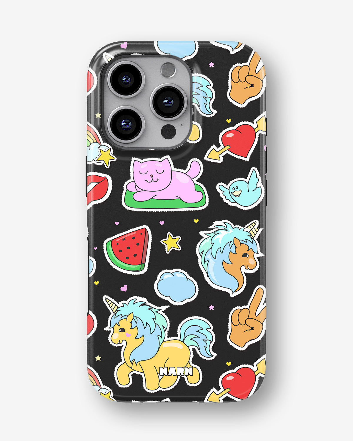 iPhone 16 Pro Max Tough Case – Cute Stickers - View 1