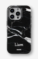 iPhone 16 Pro Max Tough Case – Custom - Black Marble - View 1