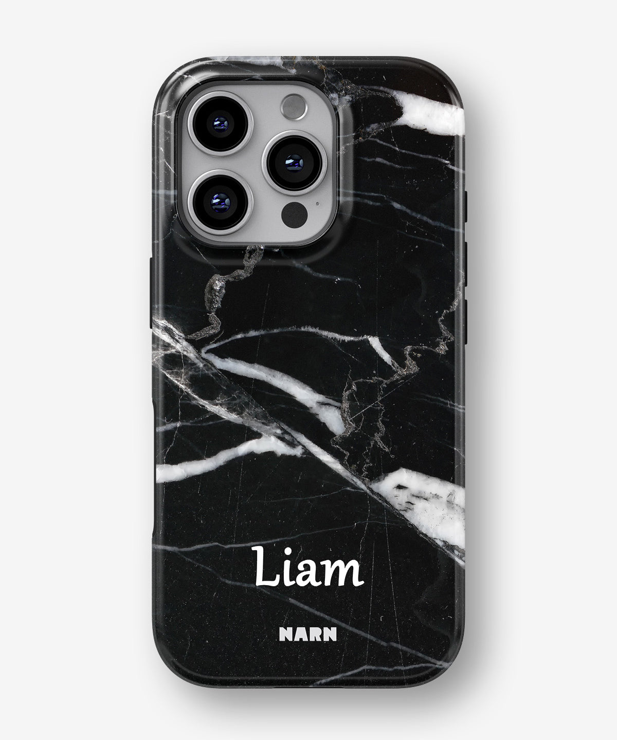 iPhone 16 Pro Max Tough Case – Custom - Black Marble - View 1