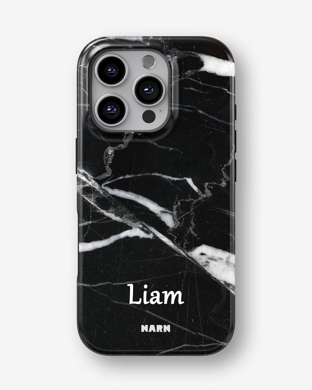 iPhone 16 Pro Max Tough Case – Custom - Black Marble - View 1