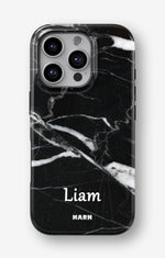 iPhone 16 Pro Max Tough Case – Custom - Black Marble - View 1