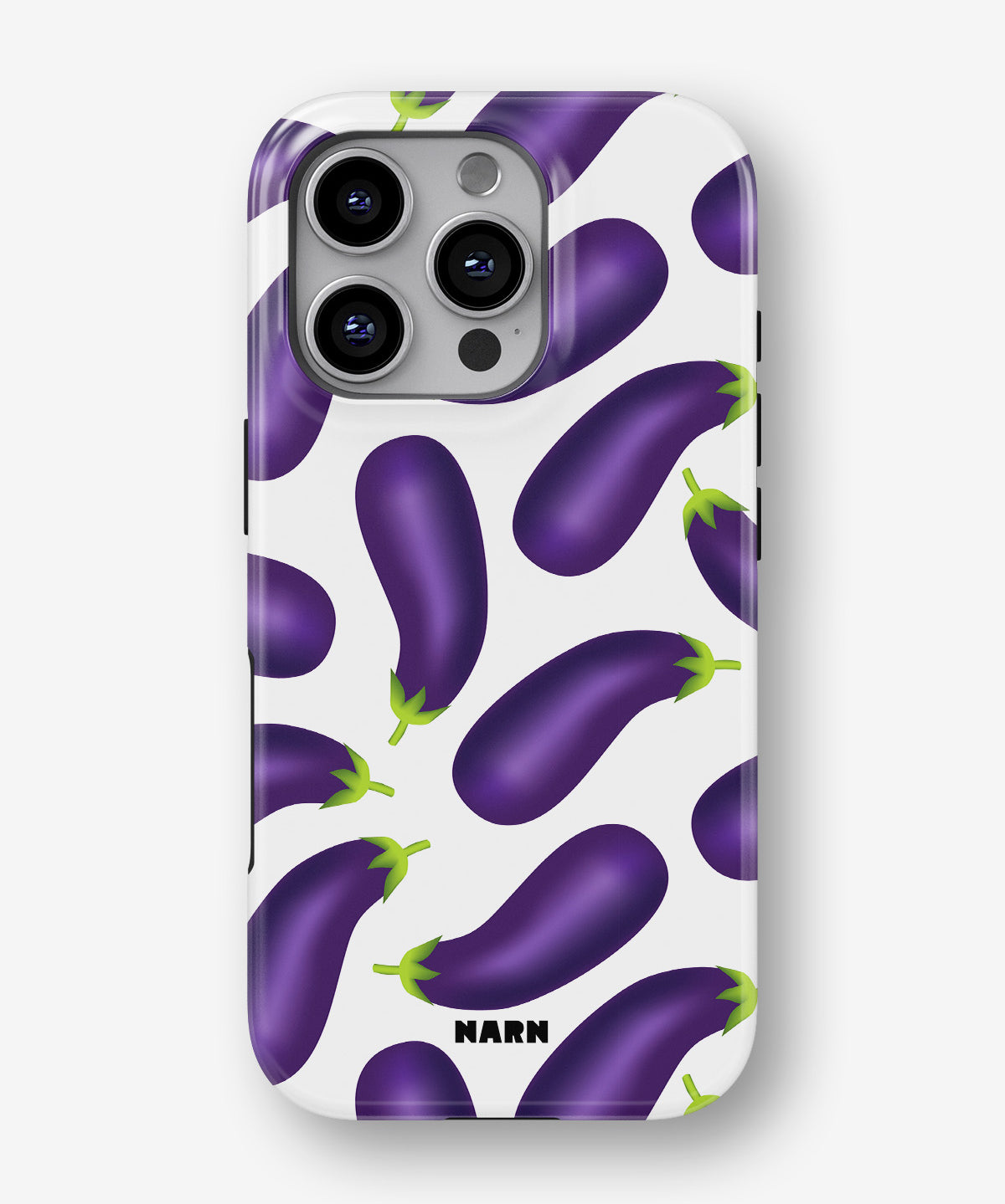 iPhone 16 Pro Max Tough Case – Eggplant Pattern - View 1
