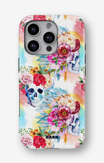 iPhone 16 Pro Max Tough Case – Flowered Skulls - View 1