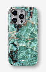 iPhone 16 Pro Max Tough Case – Green Marble - View 1