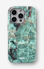 iPhone 16 Pro Max Tough Case – Green Marble - View 1