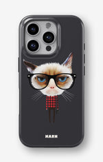 iPhone 16 Pro Max Tough Case – Hipster Cat - View 1