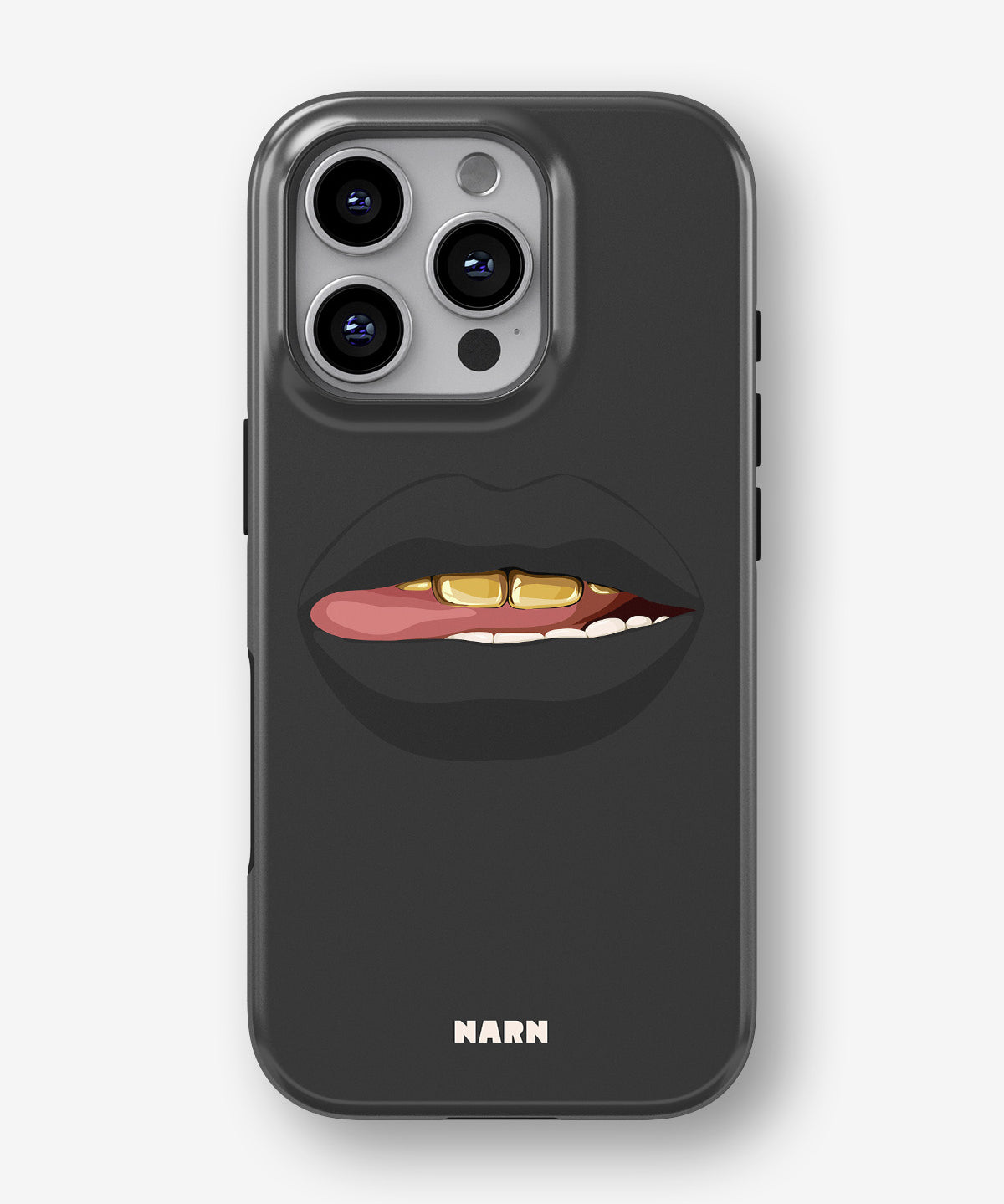 iPhone 16 Pro Max Tough Case – Golden Lips - View 1