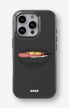 iPhone 16 Pro Max Tough Case – Golden Lips - View 1