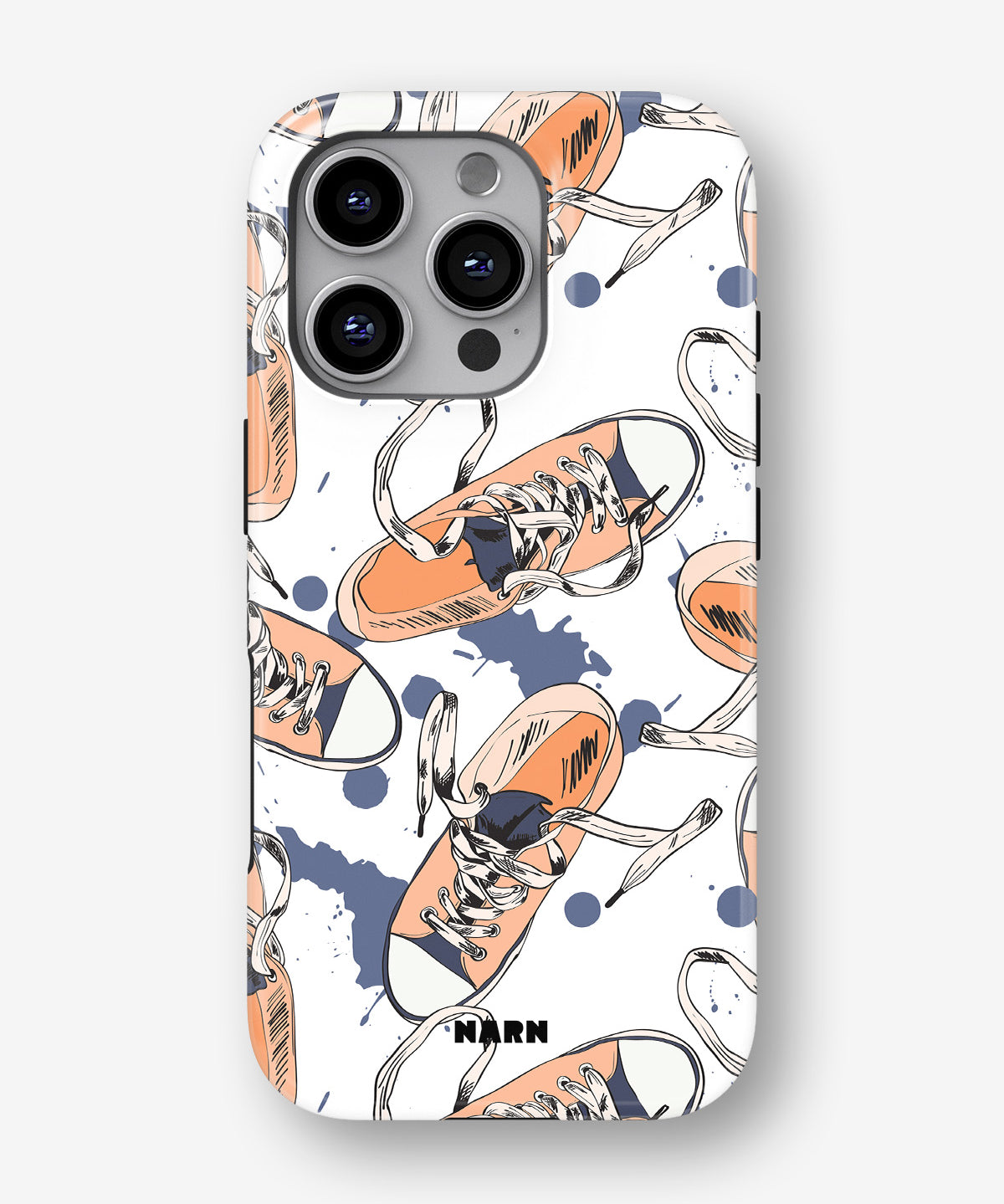 iPhone 16 Pro Max Tough Case – Apricot Sneakers - View 1