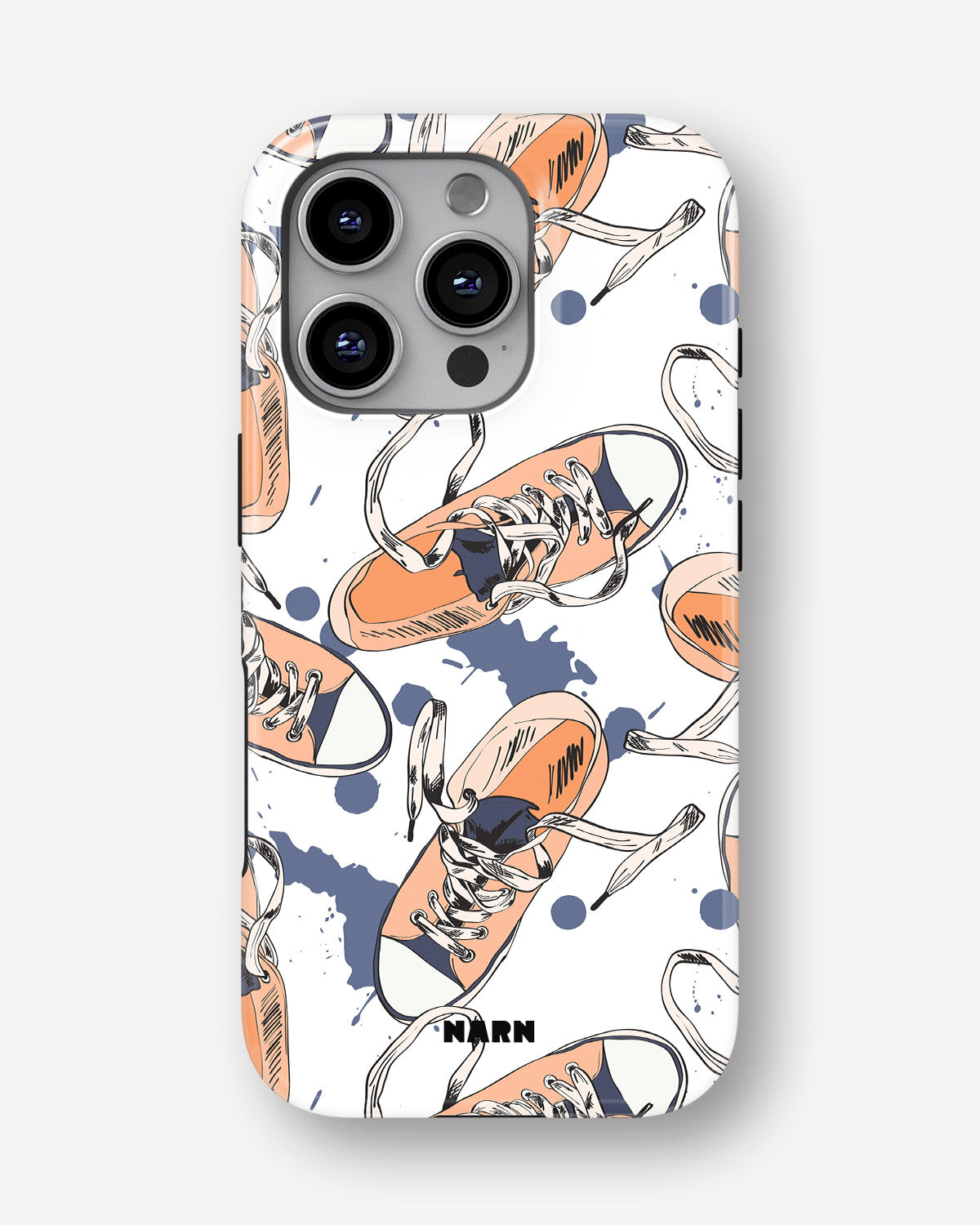 iPhone 16 Pro Max Tough Case – Apricot Sneakers - View 1