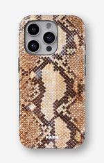 iPhone 16 Pro Max Tough Case – Brown Snakeskin - View 1