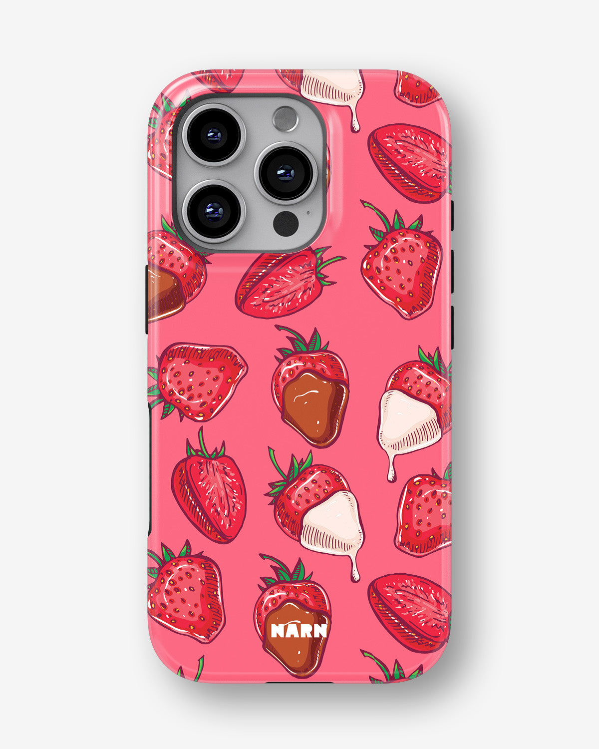 iPhone 16 Pro Max Tough Case – Strawberry Chocolate - View 1