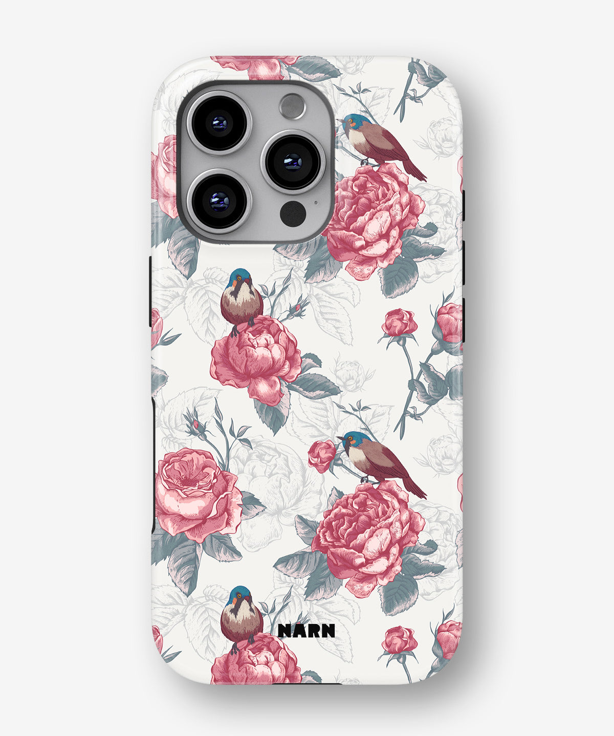 iPhone 16 Pro Max Tough Case – Birds Among Roses - View 1