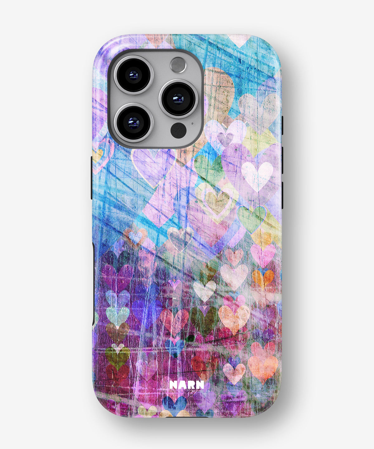 iPhone 16 Pro Max Tough Case – Purple Hearts - View 1
