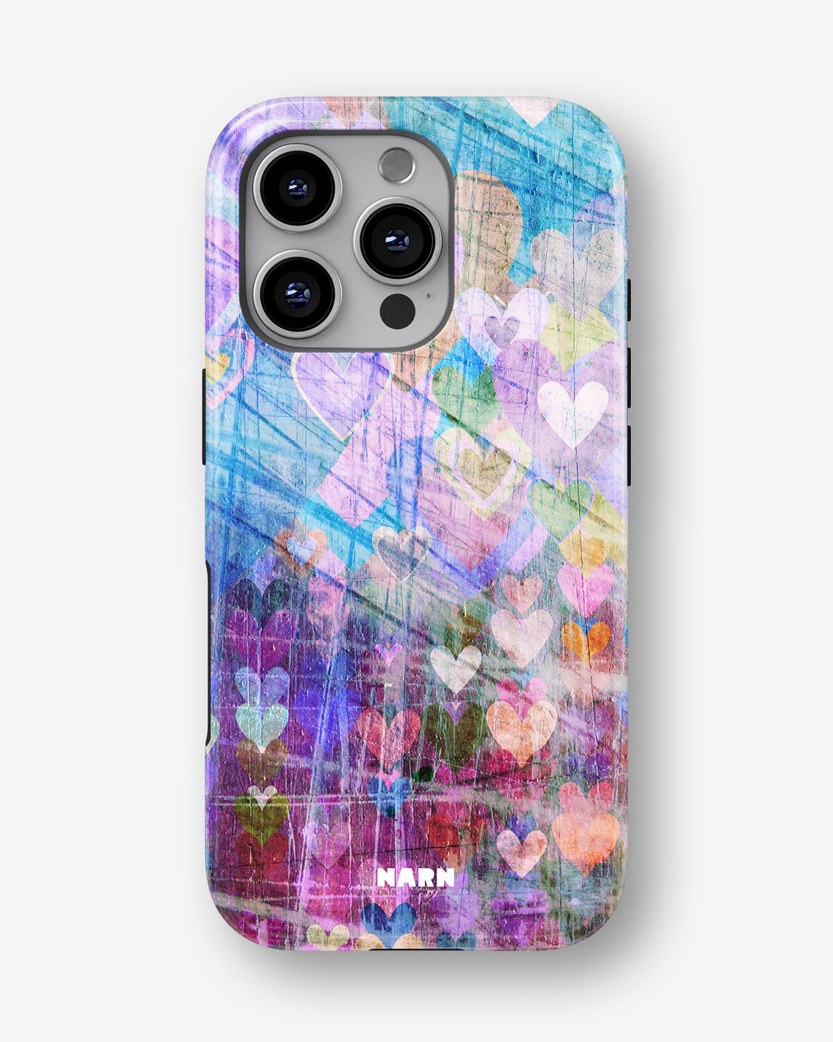 iPhone 16 Pro Max Tough Case – Purple Hearts - View 1