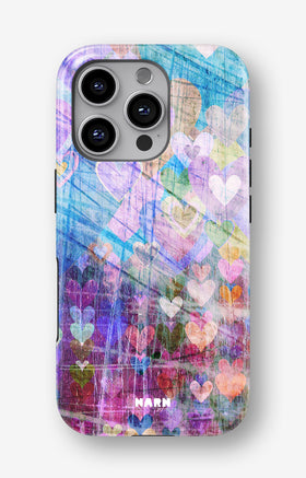 iPhone 16 Pro Max Tough Case – Purple Hearts - View 1
