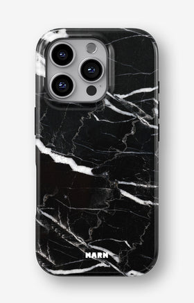 iPhone 16 Pro Max Tough Case – Black Marble - View 1