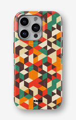 iPhone 16 Pro Max Tough Case – Retro Geometric - View 1