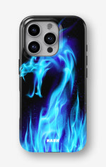 iPhone 16 Pro Max Tough Case – Blue Flames Dragon - View 1