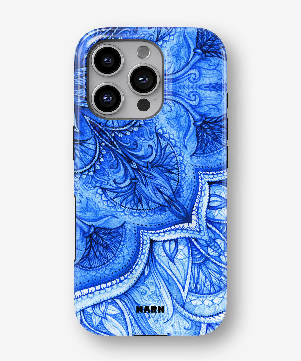 iPhone 16 Pro Max Tough Case – Blue Vintage - View 1