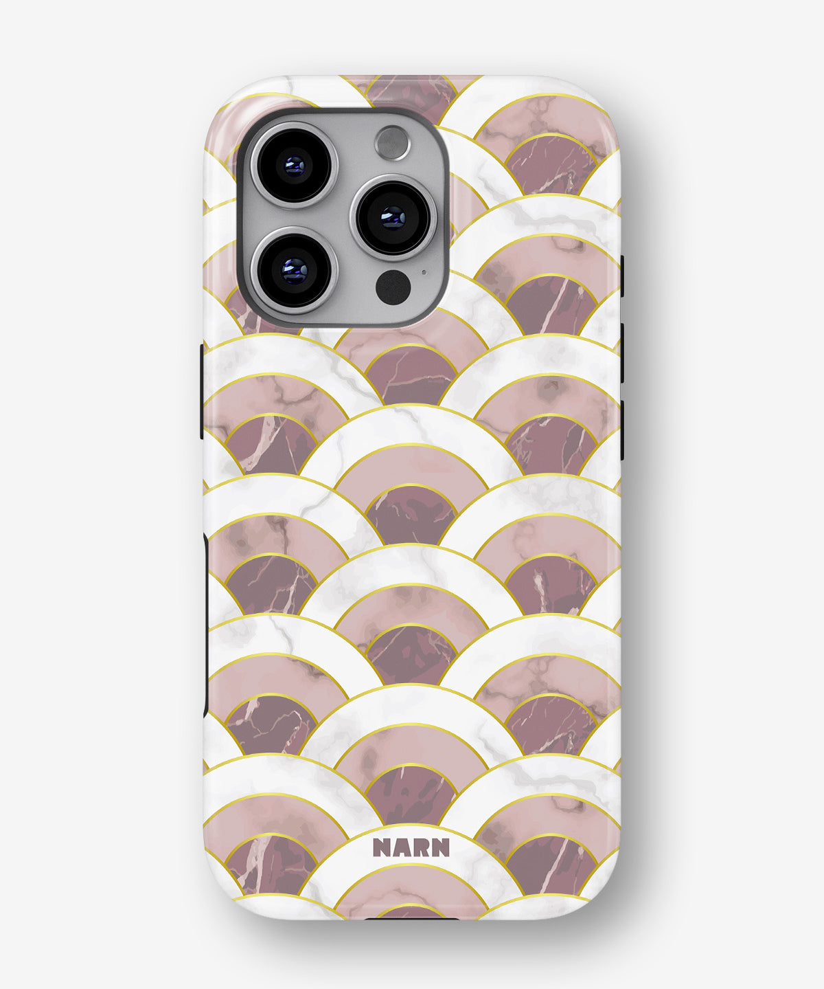iPhone 16 Pro Max Tough Case – Pink Marble Waves - View 1