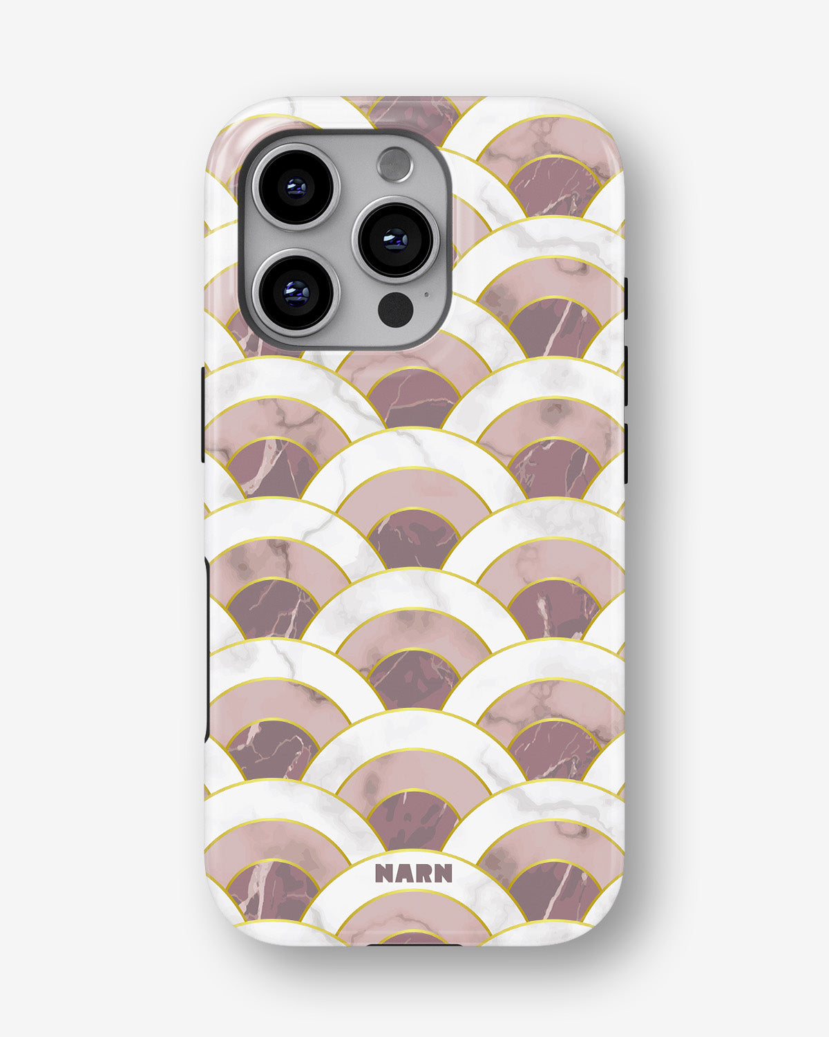 iPhone 16 Pro Max Tough Case – Pink Marble Waves - View 1