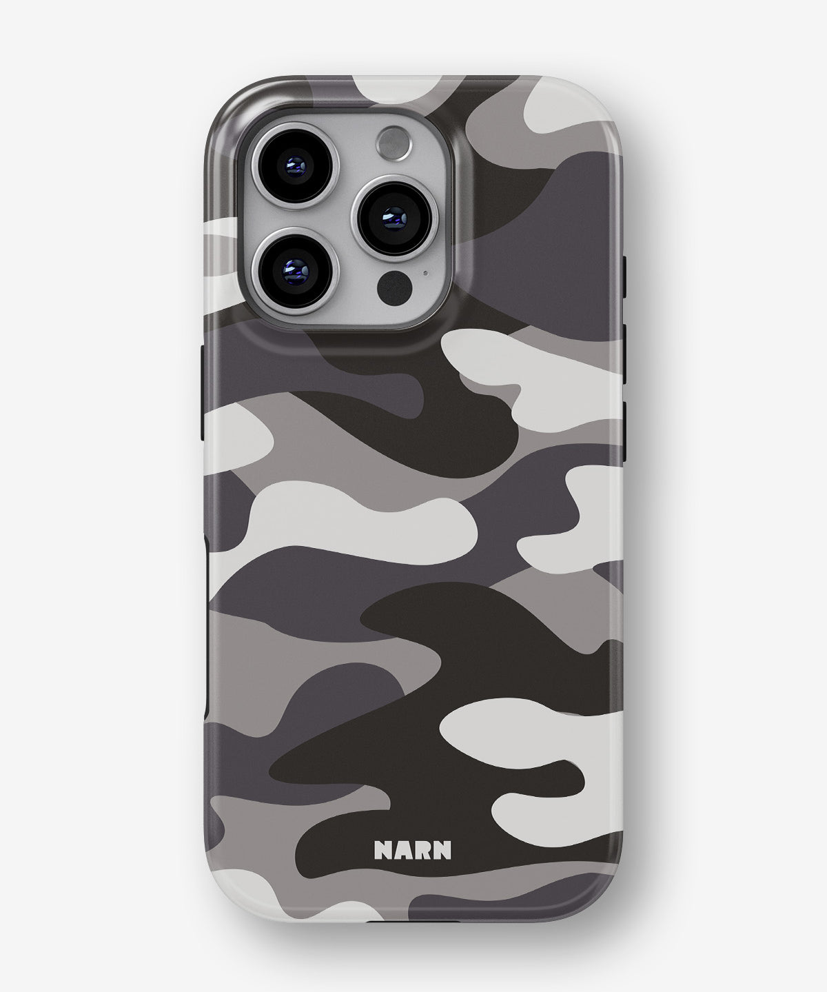 iPhone 16 Pro Max Tough Case – Grey Camo - View 1