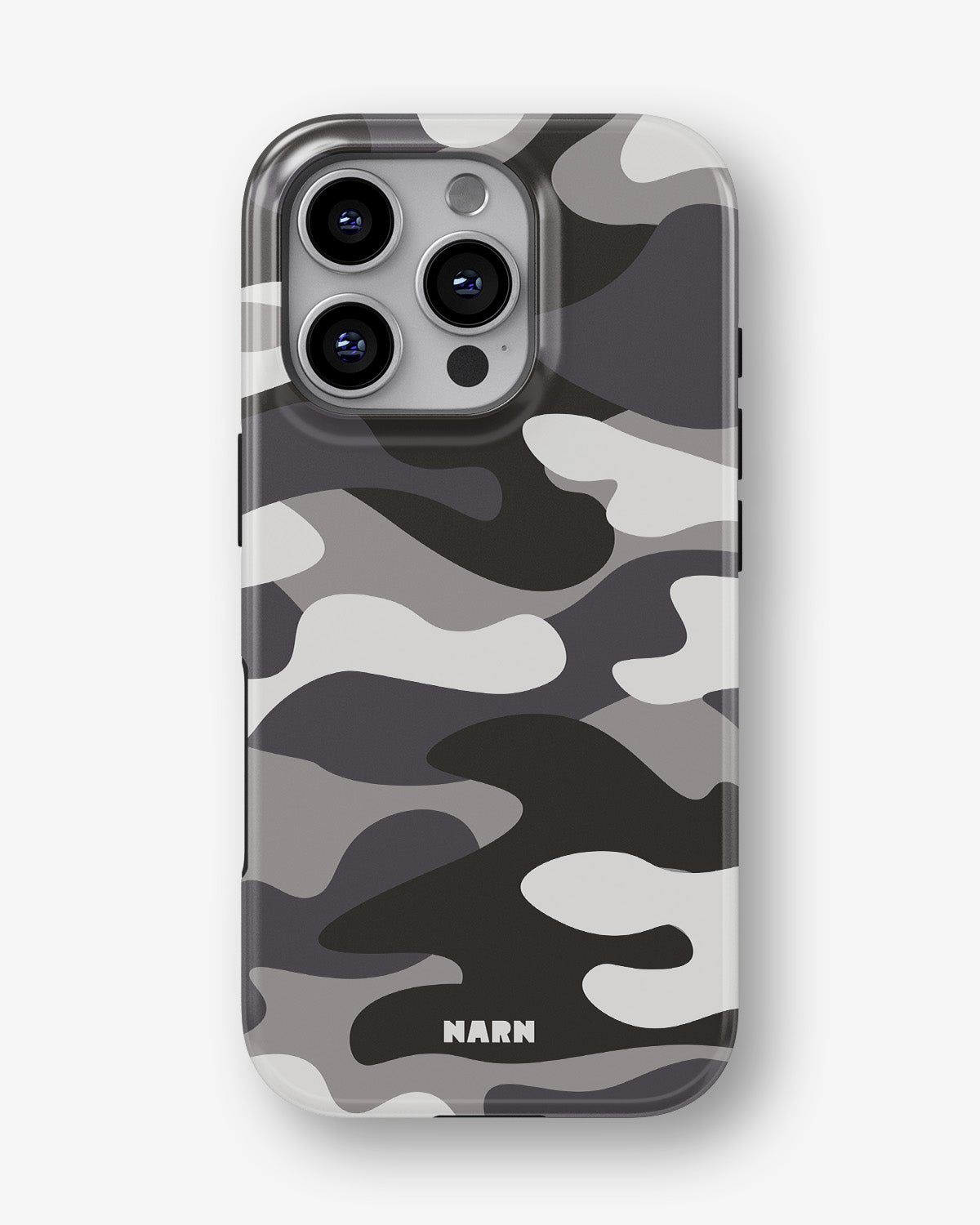 iPhone 16 Pro Max Tough Case – Grey Camo - View 1