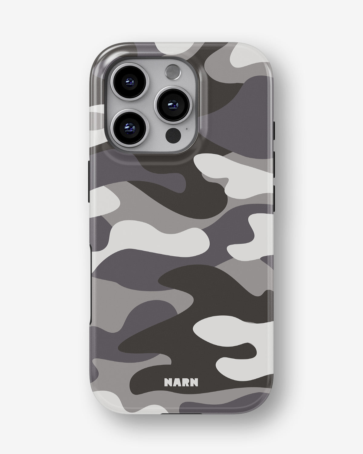 iPhone 16 Pro Max Tough Case – Grey Camo - View 1