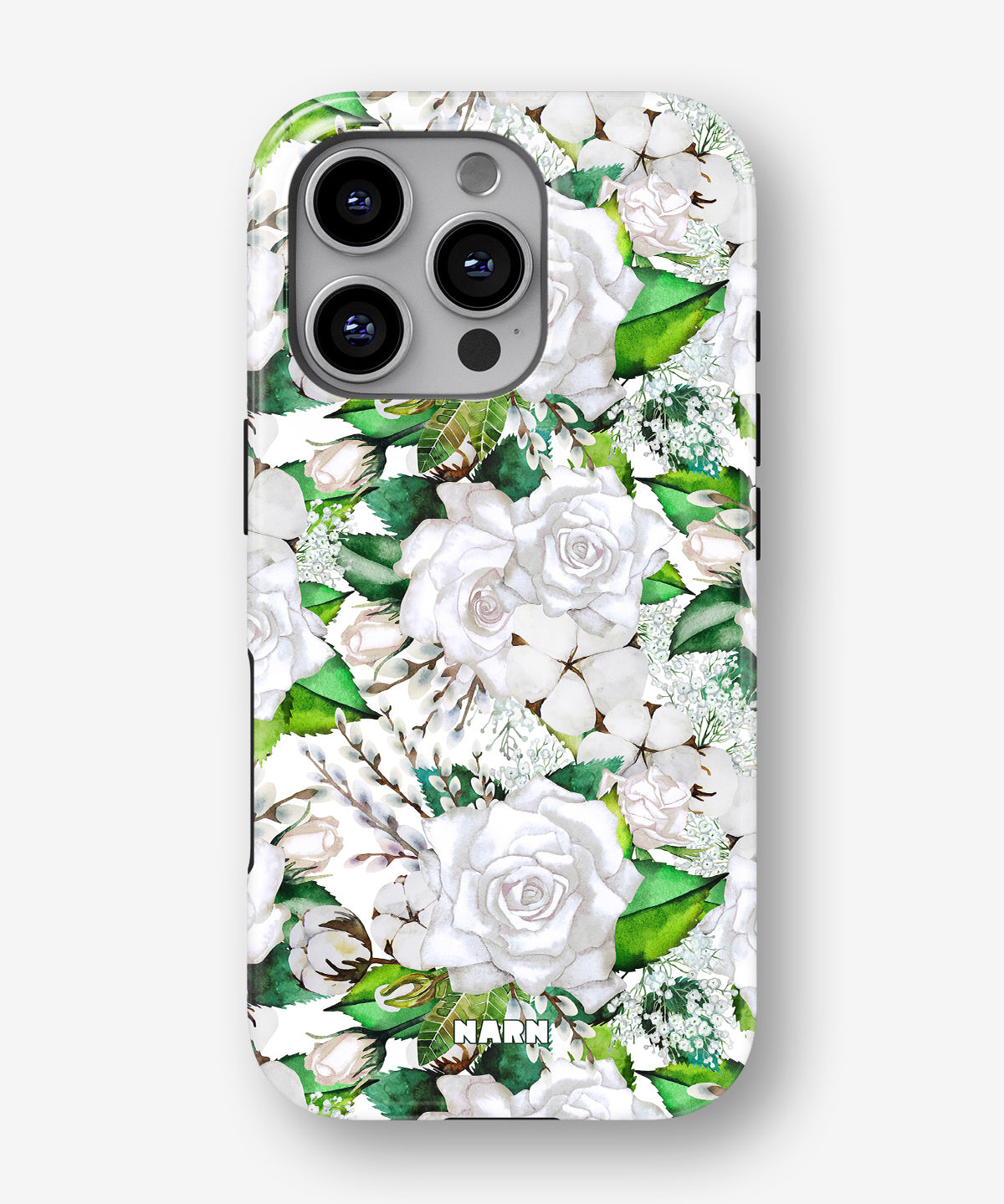 iPhone 16 Pro Max Tough Case – White Bloom - View 1