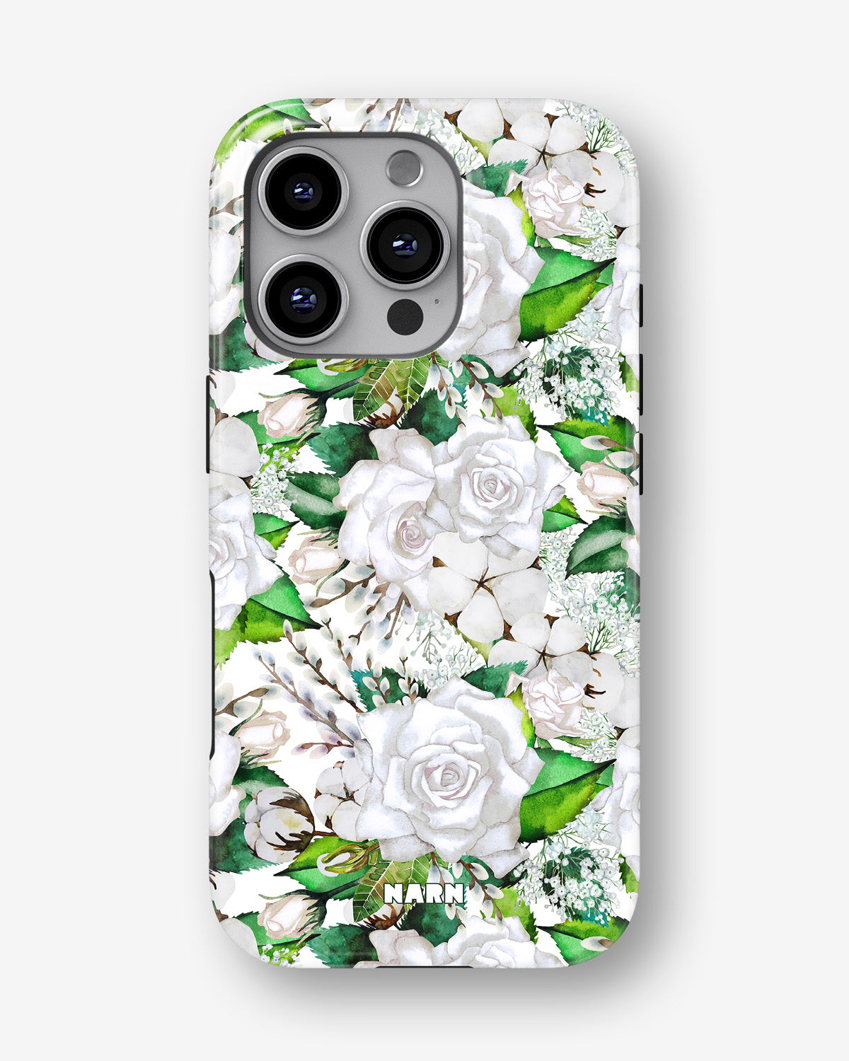 iPhone 16 Pro Max Tough Case – White Bloom - View 1