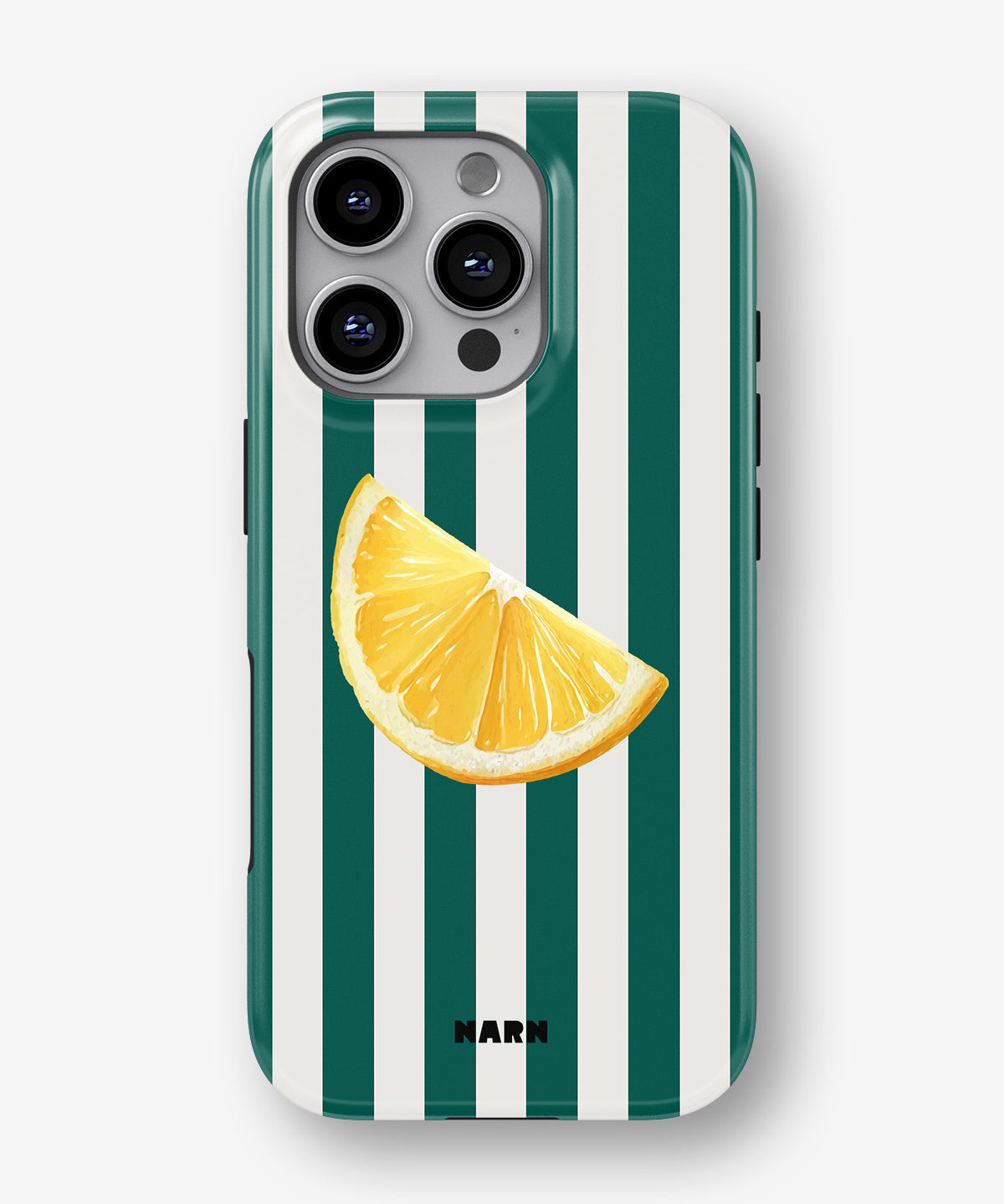 iPhone 16 Pro Max Tough Case – Lemon Stripes - View 1