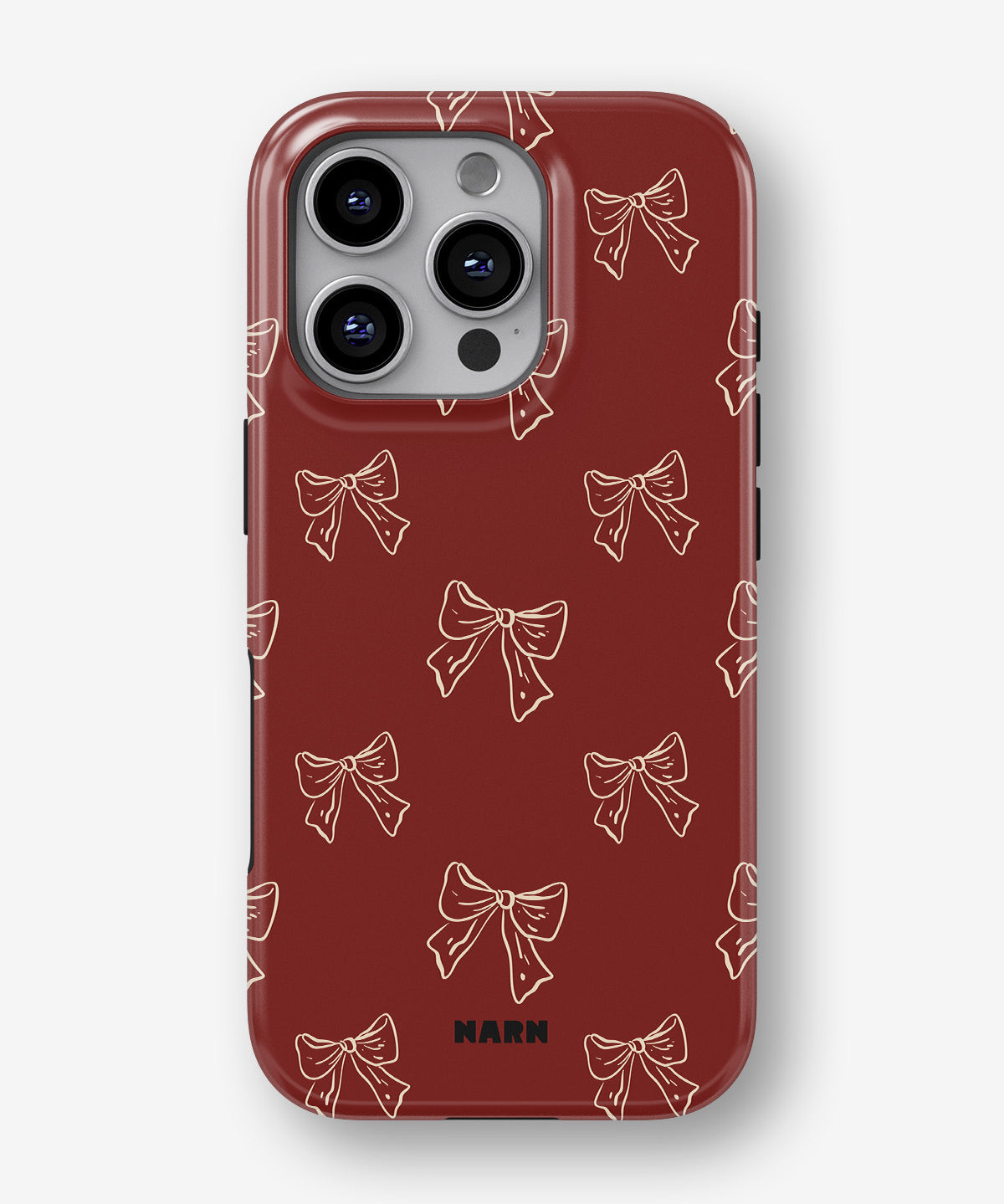 iPhone 16 Pro Max Tough Case – Cherry Bows - View 1