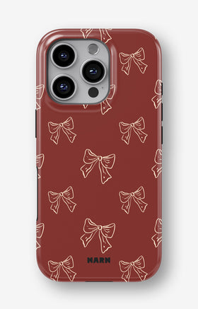 iPhone 16 Pro Max Tough Case – Cherry Bows - View 1