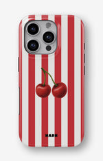 iPhone 16 Pro Max Tough Case – Cherry Stripes - View 1