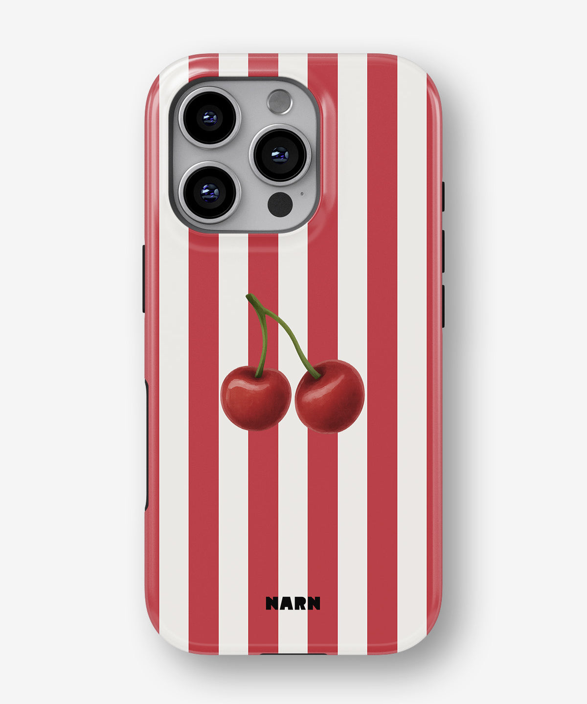iPhone 16 Pro Max Tough Case – Cherry Stripes - View 1