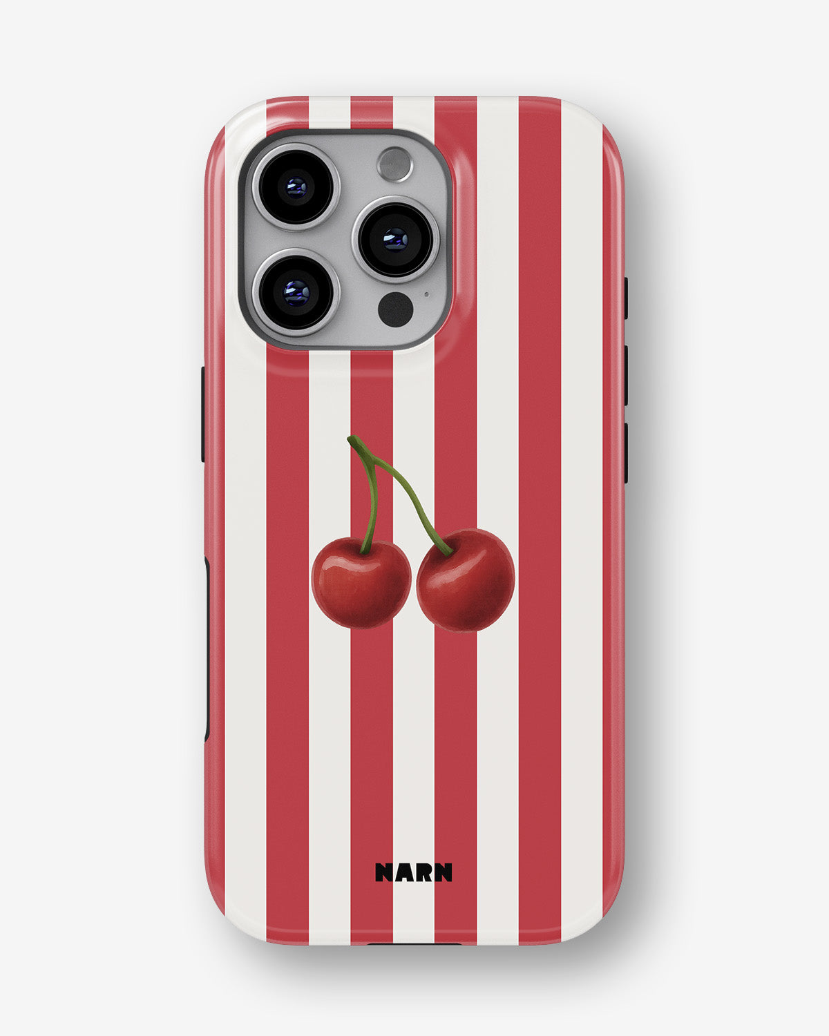 iPhone 16 Pro Max Tough Case – Cherry Stripes - View 1
