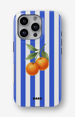 iPhone 16 Pro Max Tough Case – Orange Stripes - View 1