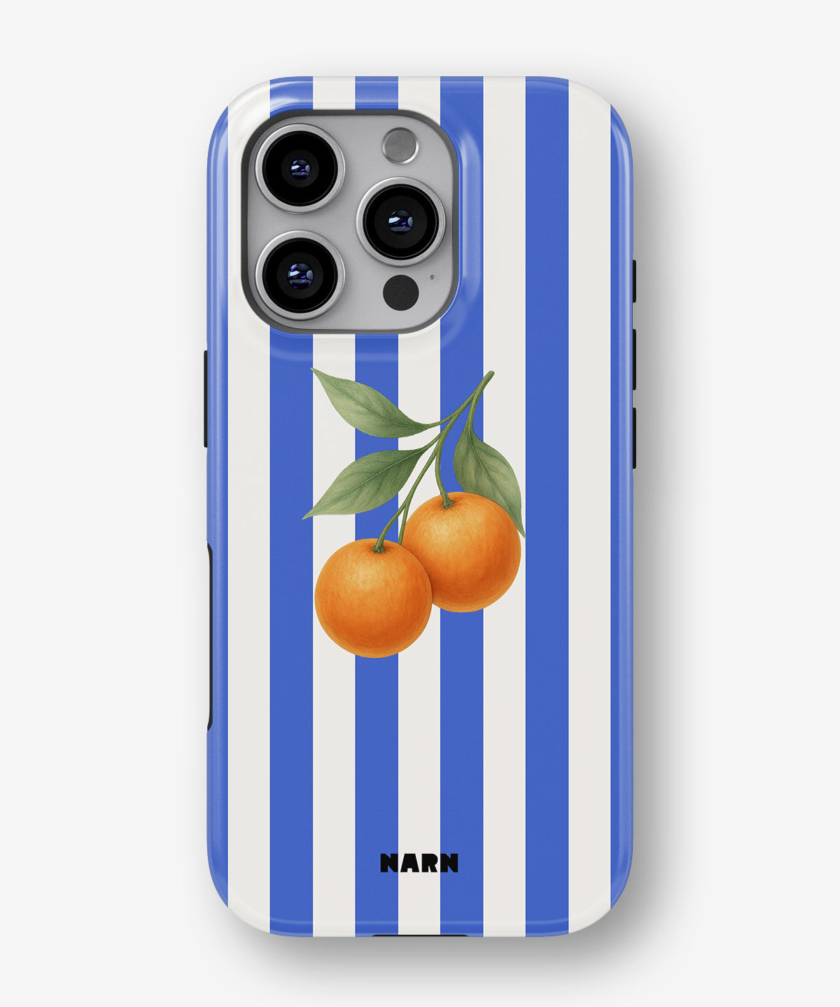 iPhone 16 Pro Max Tough Case – Orange Stripes - View 1