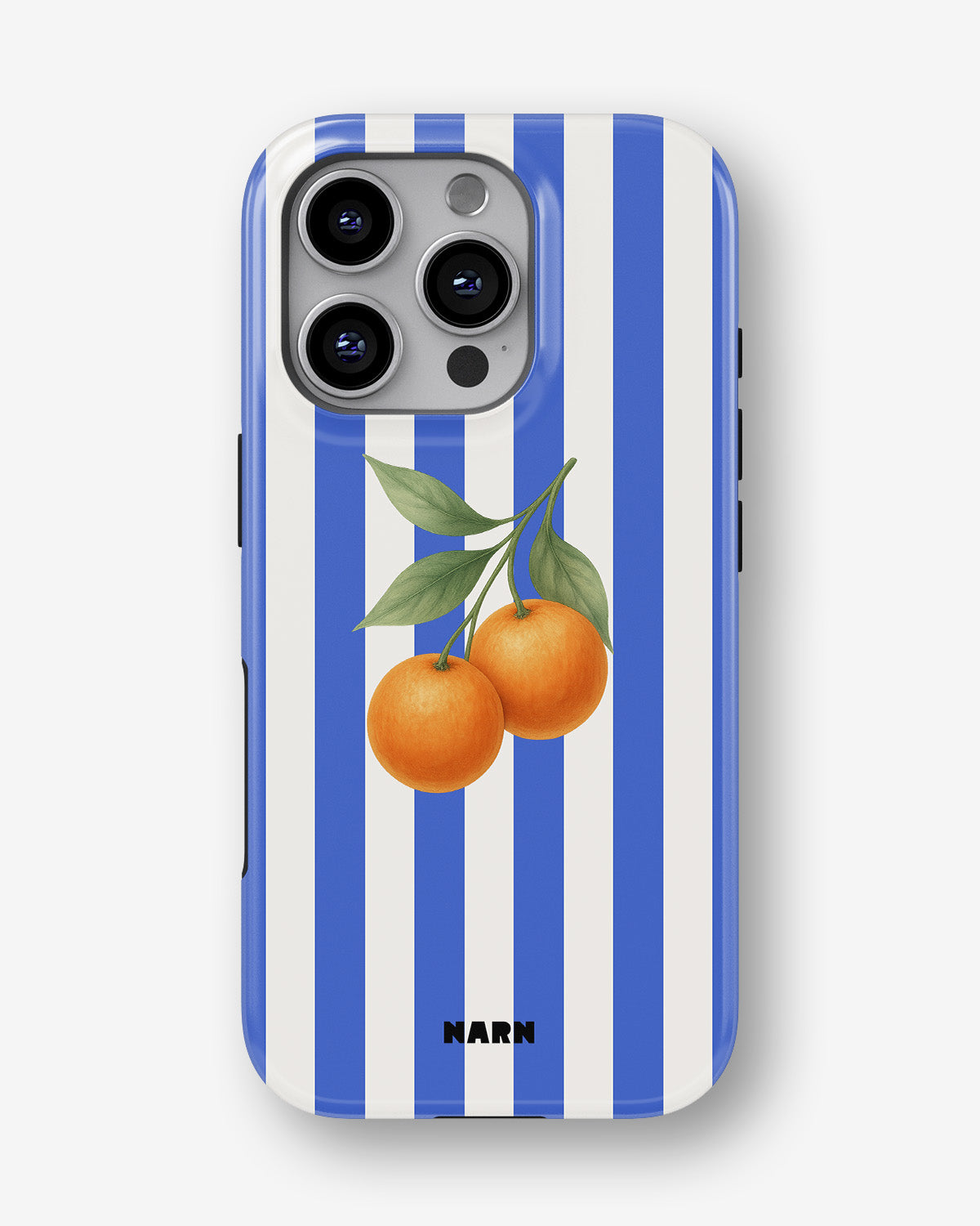 iPhone 16 Pro Max Tough Case – Orange Stripes - View 1