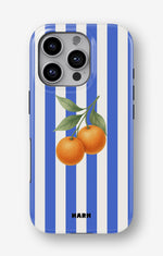 iPhone 16 Pro Max Tough Case – Orange Stripes - View 1