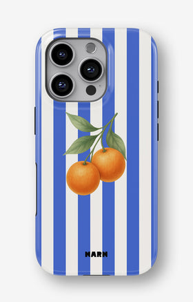 iPhone 16 Pro Max Tough Case – Orange Stripes - View 1