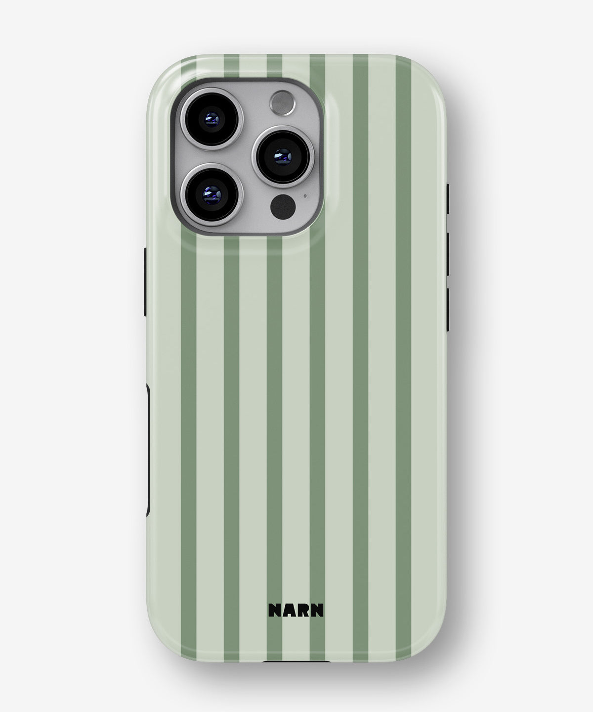 iPhone 16 Pro Max Tough Case – Sage Stripes - View 1