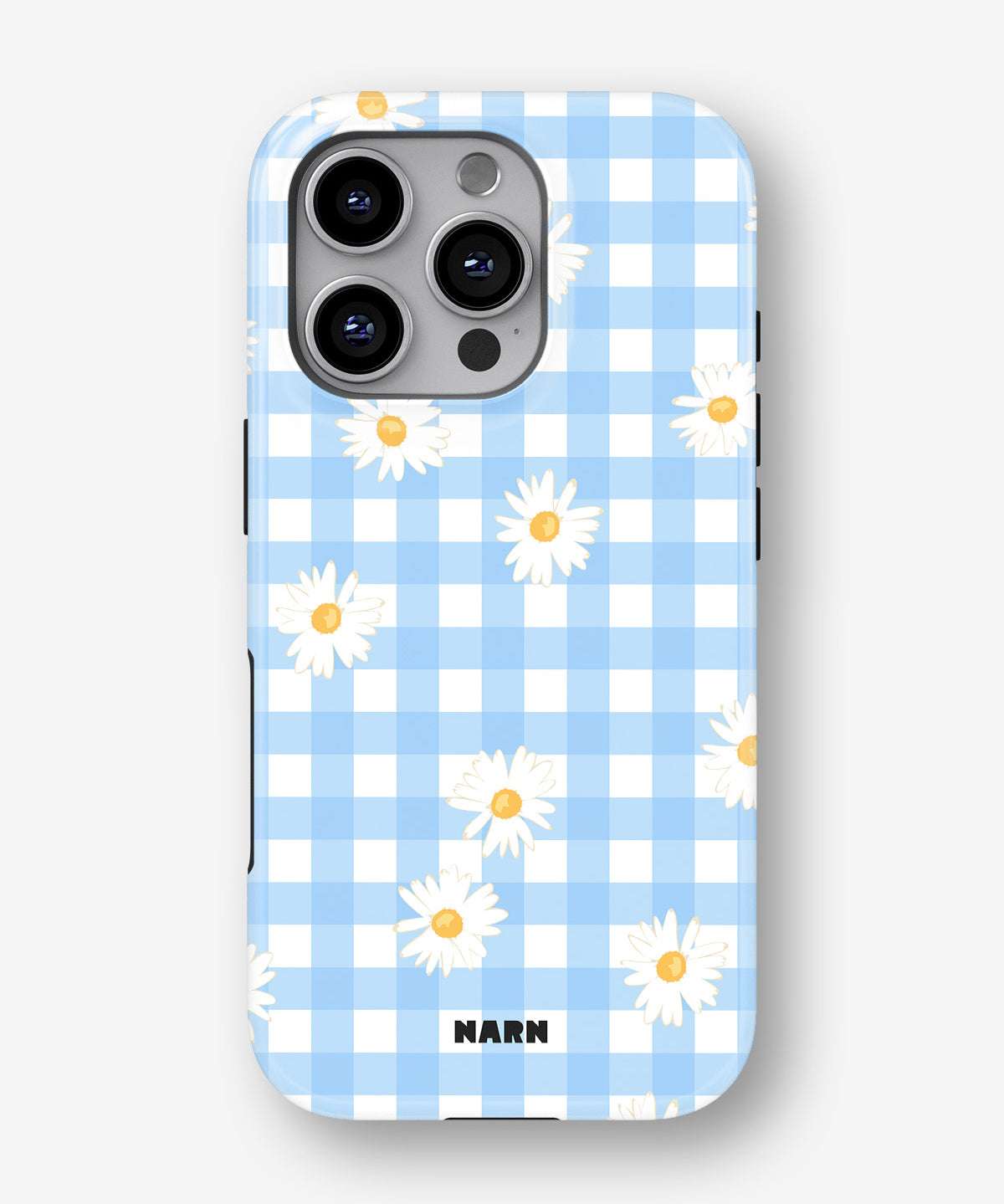 iPhone 16 Pro Max Tough Case – Blue Daisies - View 1
