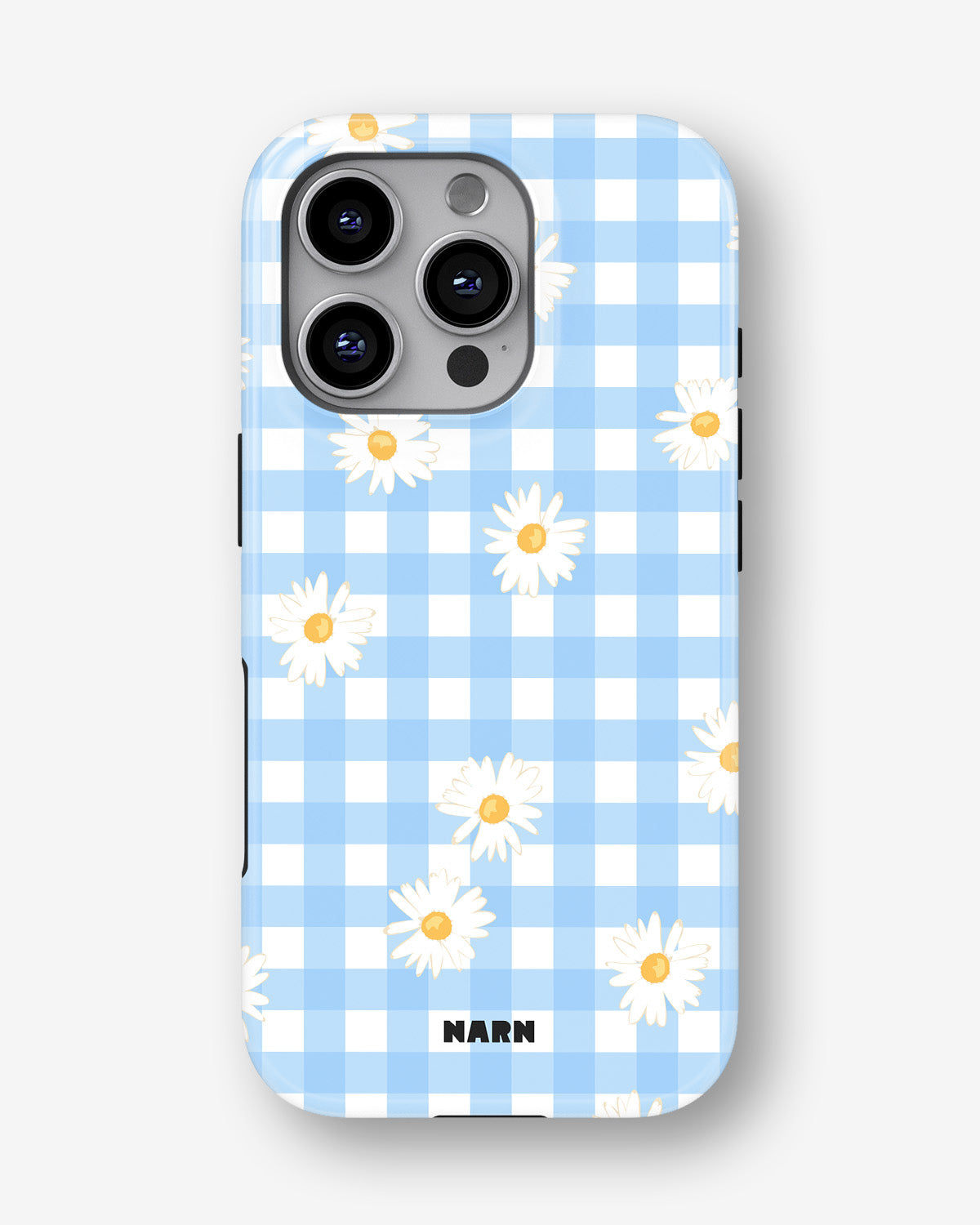 iPhone 16 Pro Max Tough Case – Blue Daisies - View 1